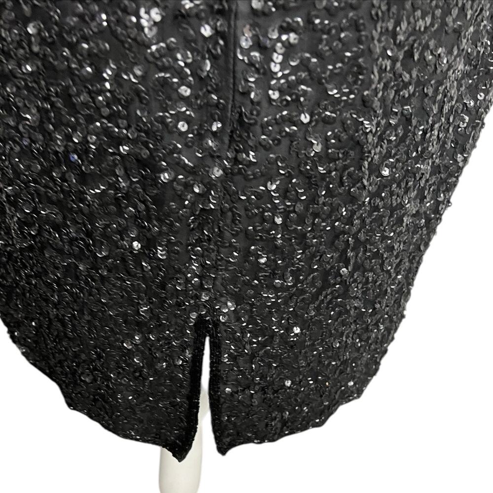Laurence kazar vintage sequin New Year’s Eve mini dress multicolor size large - Picture 10 of 13